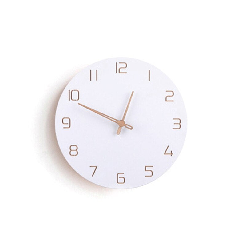 Floroux | Horloge Murale en Bois 3D | Style Nordique