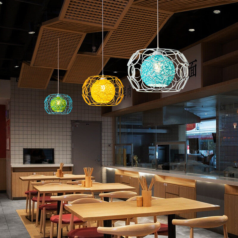 Floroux | Lampe Suspension Chanvre | Design Naturel et Moderne