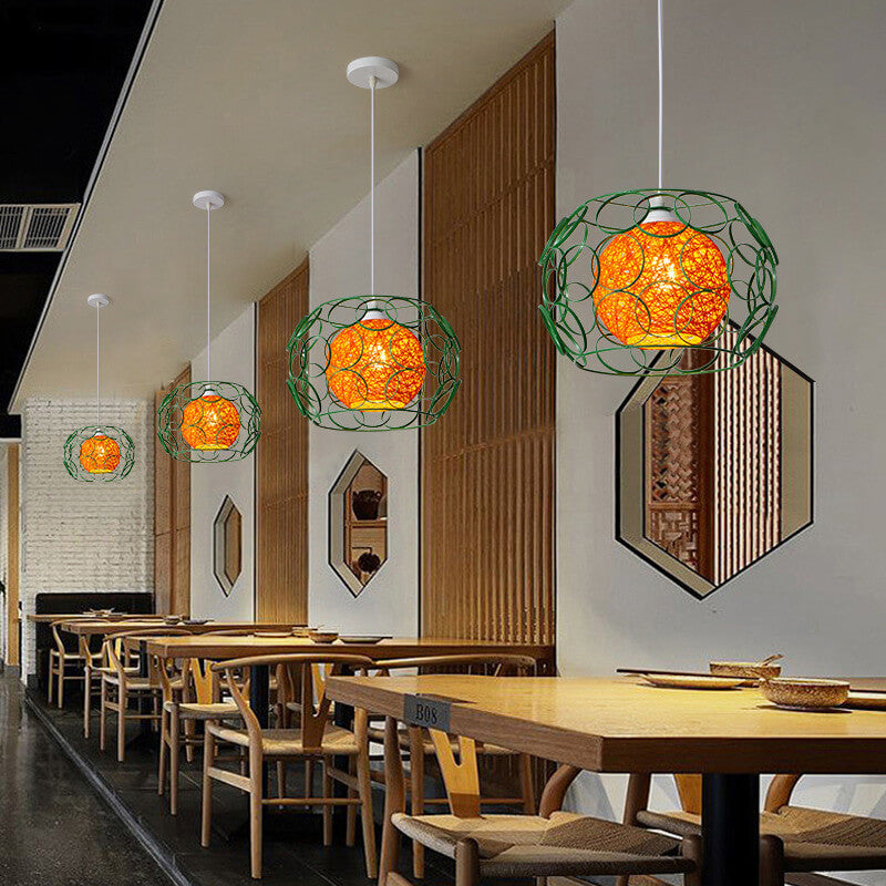 Floroux | Lampe Suspension Chanvre | Design Naturel et Moderne