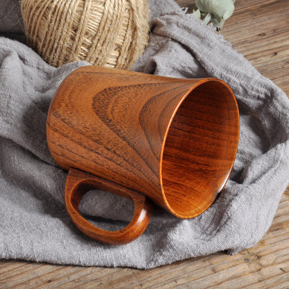 Floroux | Tasse Japonaise en Bois | Style Rétro Littéraire