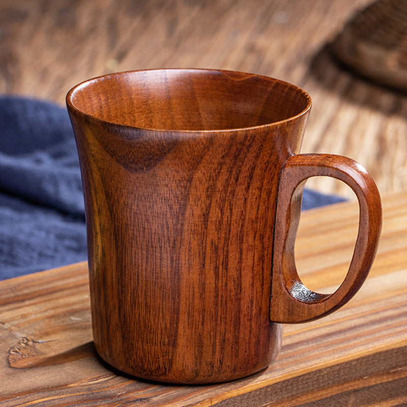 Floroux | Tasse Japonaise en Bois | Style Rétro Littéraire