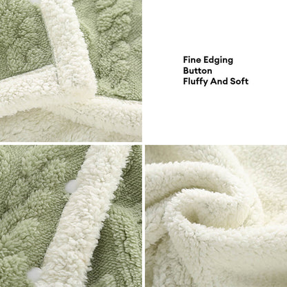 Floroux | Couverture Flanelle à Carreaux | Châle Polyvalent Doux