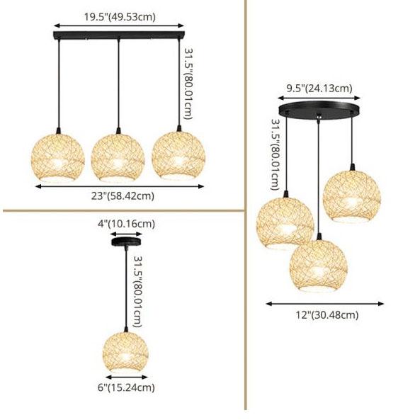 Floroux | Lampe Suspension Rotin | Design Artisanal Naturel