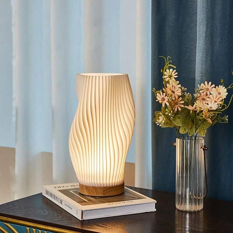 Floroux | Lampe de Table Vague | Design Dimmable Moderne