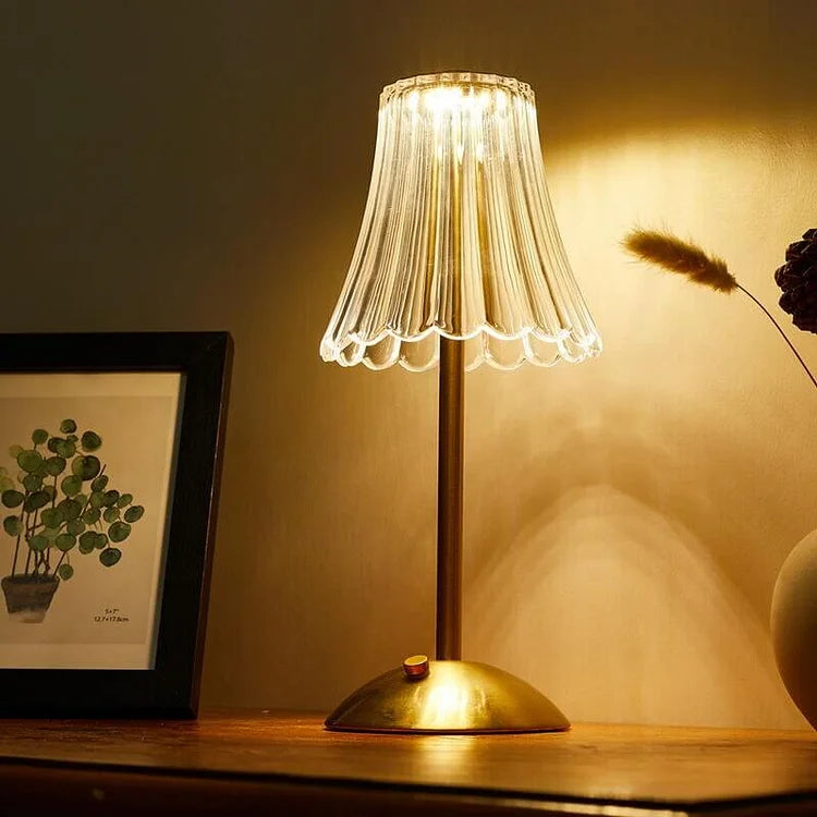 Floroux | Lampe de Table Vintage | Sans Fil Rechargeable