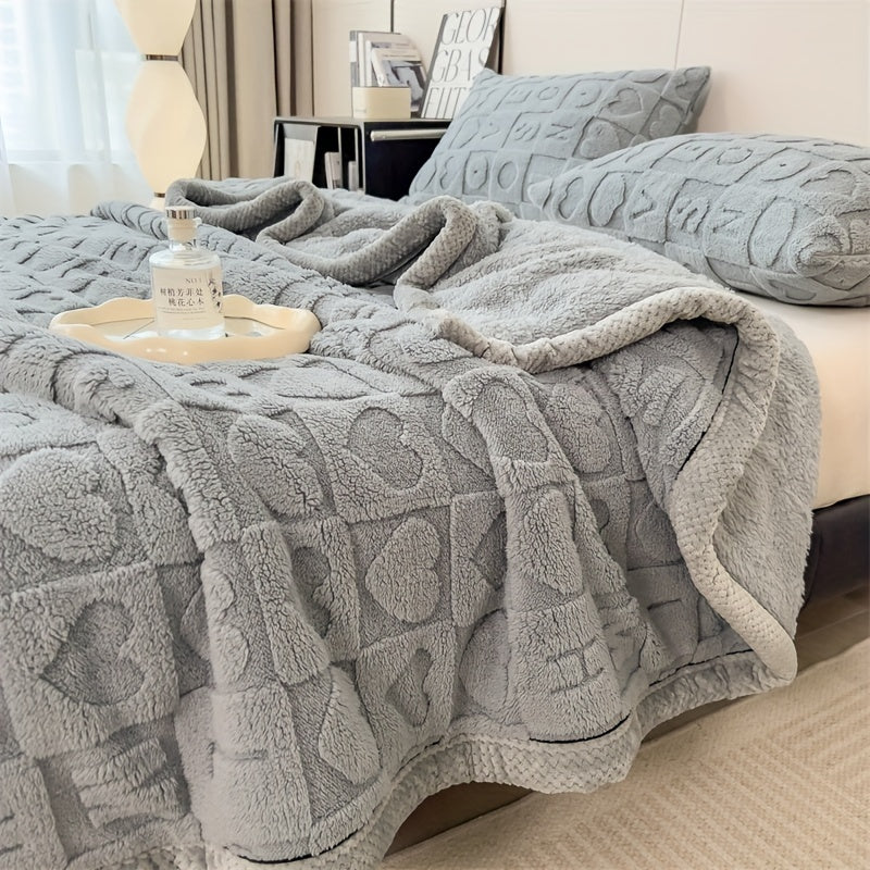 Floroux | Couverture en Fleece Réversible | Douce et Toutes Saisons