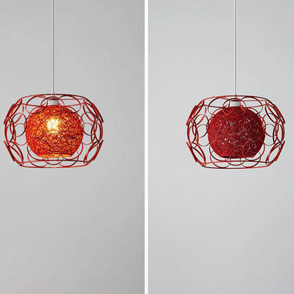 Floroux | Lampe Suspension Chanvre | Design Naturel et Moderne