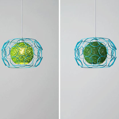 Floroux | Lampe Suspension Chanvre | Design Naturel et Moderne