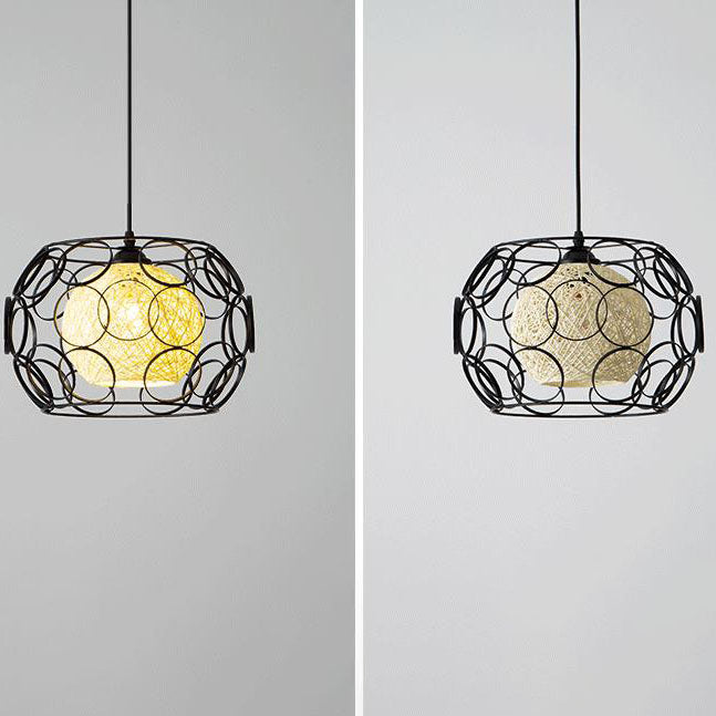 Floroux | Lampe Suspension Chanvre | Design Naturel et Moderne