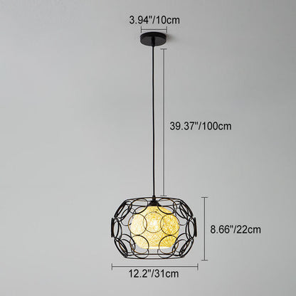 Floroux | Lampe Suspension Chanvre | Design Naturel et Moderne