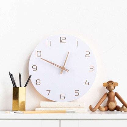 Floroux | Horloge Murale en Bois 3D | Style Nordique