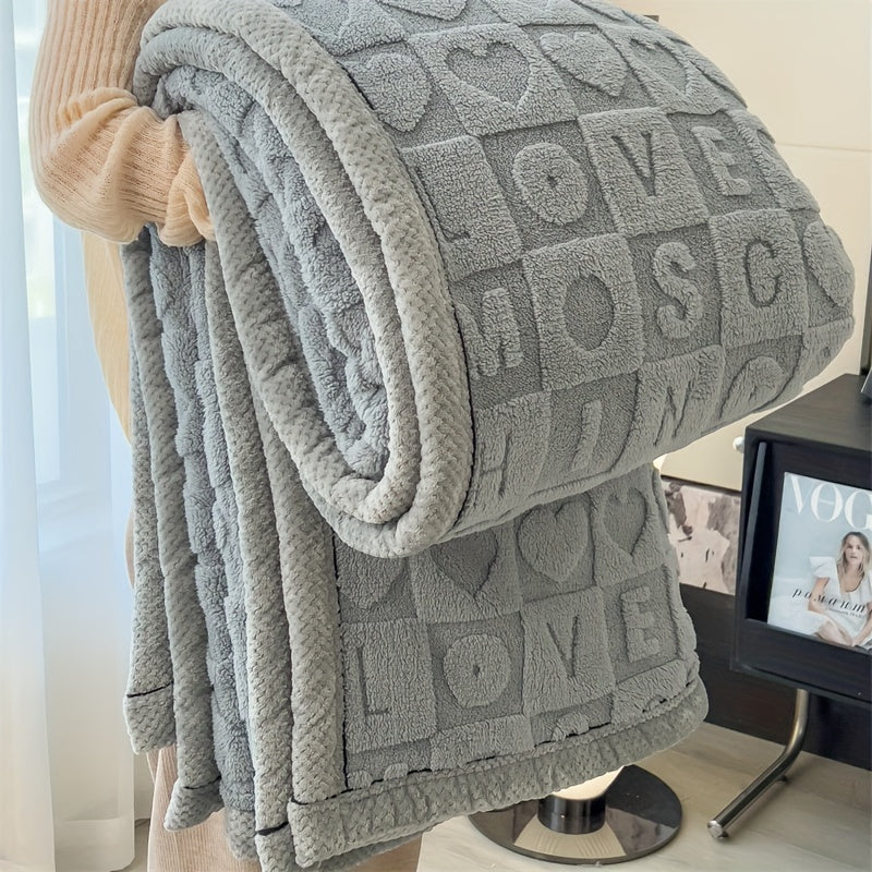 Floroux | Couverture en Fleece Réversible | Douce et Toutes Saisons