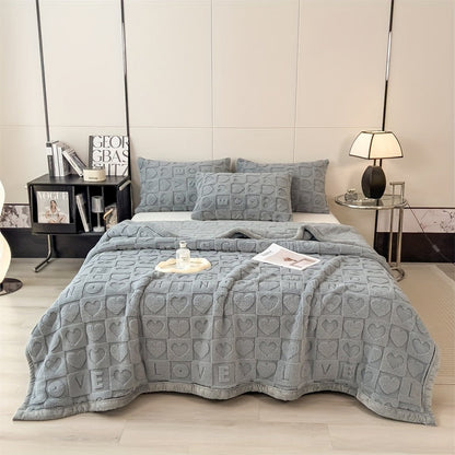 Floroux | Couverture en Fleece Réversible | Douce et Toutes Saisons