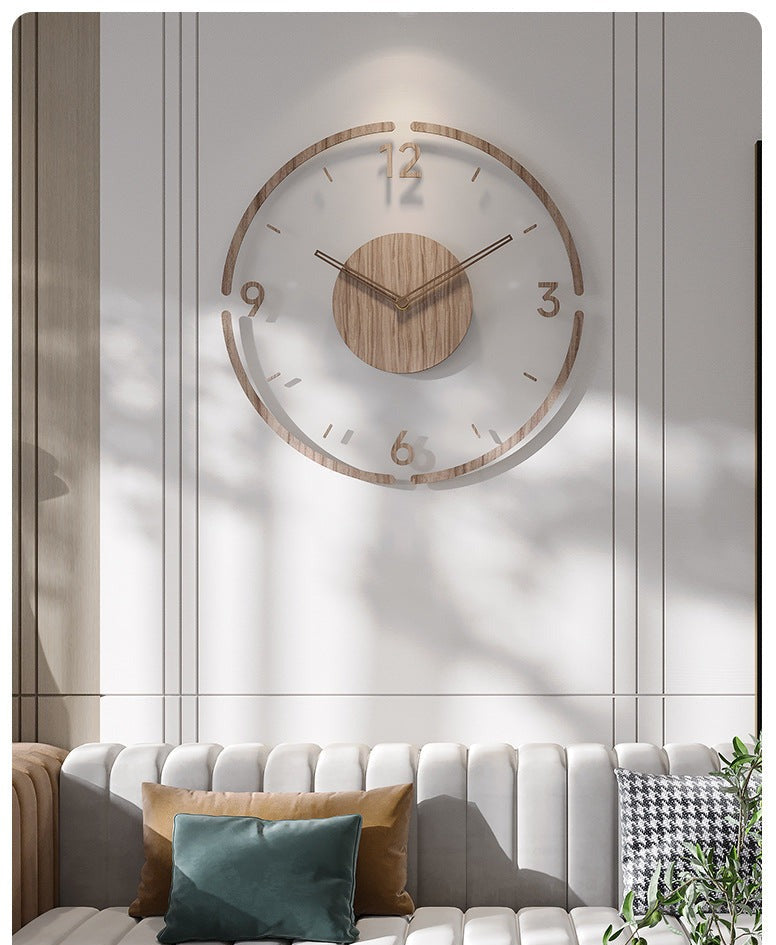 Floroux | Horloge Murale en Bois Silencieuse | Design Nordique