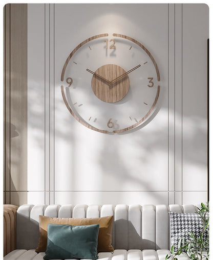 Floroux | Horloge Murale en Bois Silencieuse | Design Nordique