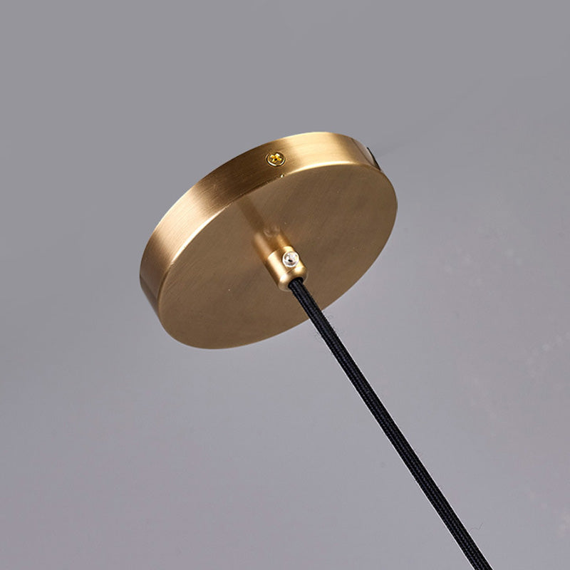 Floroux | Suspension Elliptique en Laiton | Design Moderne | Transparent, 1 lumière