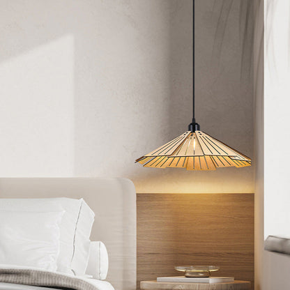 Floroux | Lampe Suspension Japonaise | Abat-jour en Bois de Tilleul