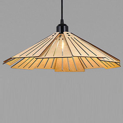 Floroux | Lampe Suspension Japonaise | Abat-jour en Bois de Tilleul