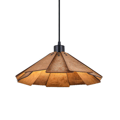 Floroux | Lampe Suspension Japonaise | Abat-jour en Bois de Tilleul