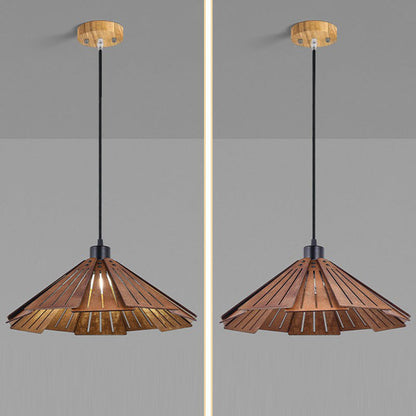 Floroux | Lampe Suspension Japonaise | Abat-jour en Bois de Tilleul