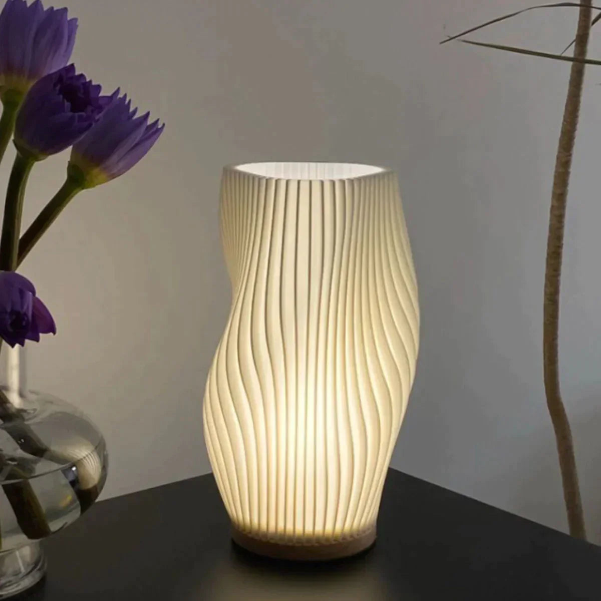 Floroux | Lampe de Table Vague | Design Dimmable Moderne