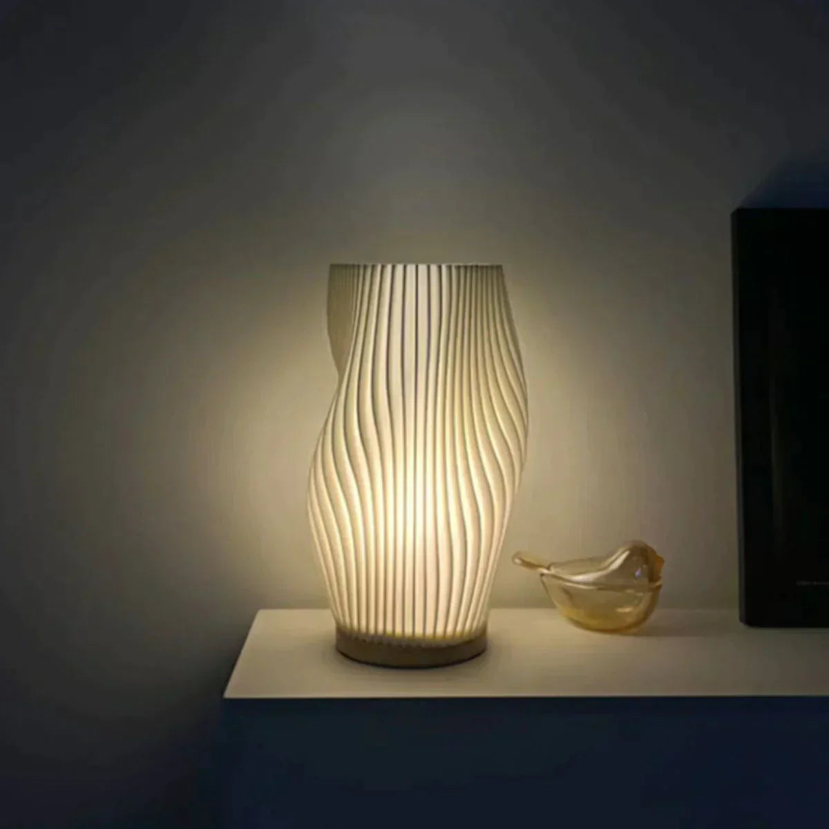 Floroux | Lampe de Table Vague | Design Dimmable Moderne