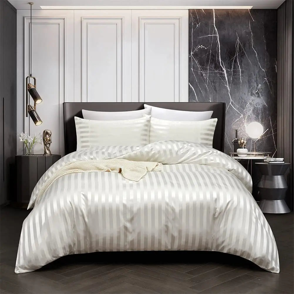 Floroux | Parure de Lit Satin | Élégance et Confort Luxueux