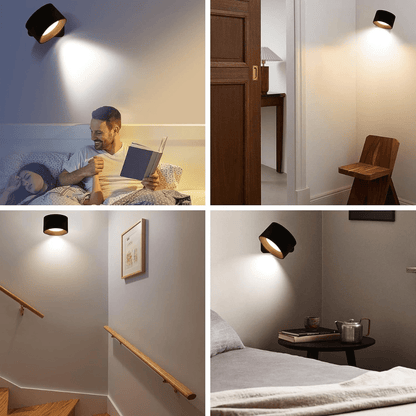 Floroux | Lampe Murale Sans Fil | Rotation 360° Rechargeable