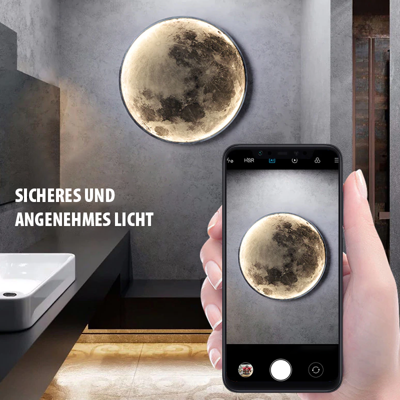 Floroux | Lampe Lune LED 3D | Veilleuse Décorative Sans Fil