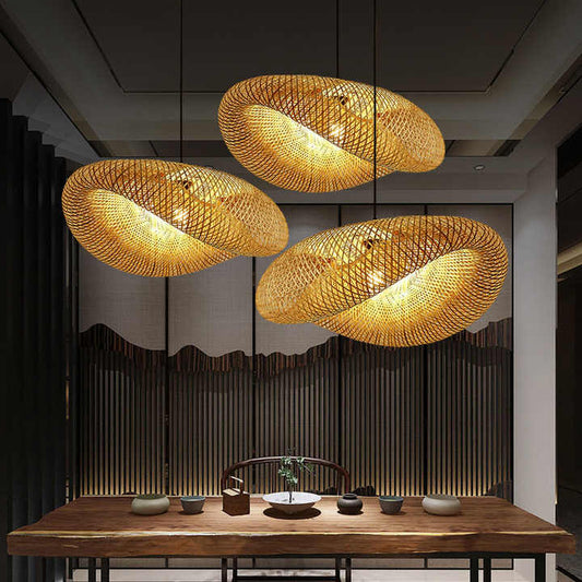 Floroux | Lampe Suspension Bambou | Design Naturel Artisanal