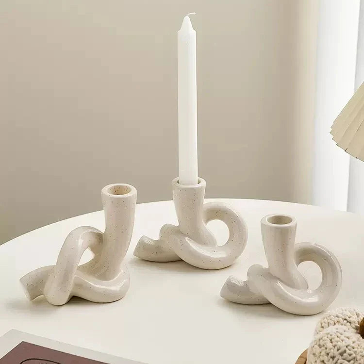 Floroux | Porte-Bougie Minimaliste | Design Élégant
