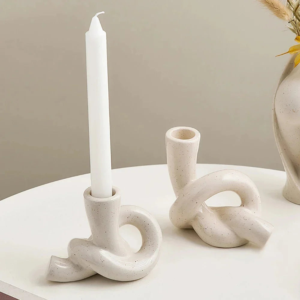 Floroux | Porte-Bougie Minimaliste | Design Élégant