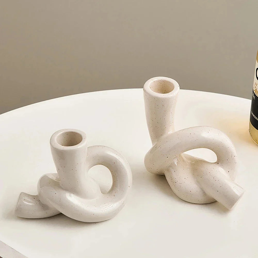 Floroux | Porte-Bougie Minimaliste | Design Élégant
