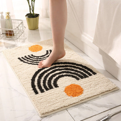 Floroux | Tapis de Bain Antidérapant | Microfibre Ultra Douce