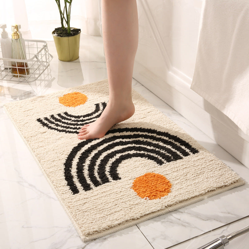 Floroux | Tapis de Bain Antidérapant | Microfibre Ultra Douce