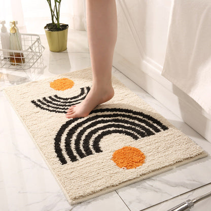 Floroux | Tapis de Bain Antidérapant | Microfibre Ultra Douce