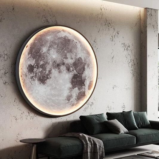 Floroux | Lampe Lune LED 3D | Veilleuse Décorative Sans Fil