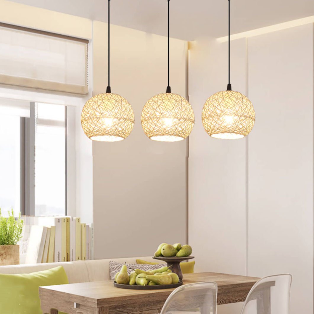 Floroux | Lampe Suspension Rotin | Design Artisanal Naturel