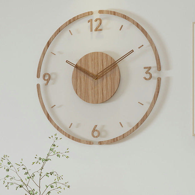 Floroux | Horloge Murale en Bois Silencieuse | Design Nordique