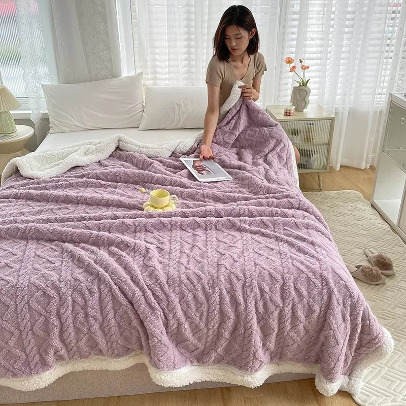 DouxMousse - Couverture Laineuse pour Canapé et Lit – Douceur et Confort Exceptionnels