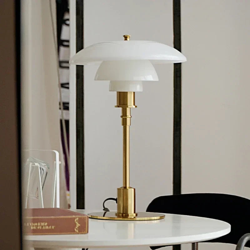 Floroux | Lampe de Table Nordique en Verre | Design LED Moderne