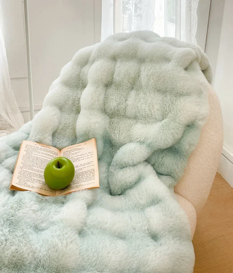Floroux | Couverture Fausse Fourrure | Douceur et Chaleur Hivernale