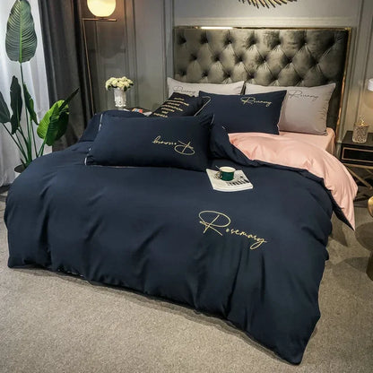 Floroux | Housse de Couette Brodée | Luxe et Élégance