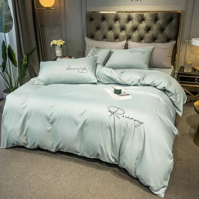 Floroux | Housse de Couette Brodée | Luxe et Élégance