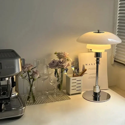 Floroux | Lampe de Table Nordique en Verre | Design LED Moderne