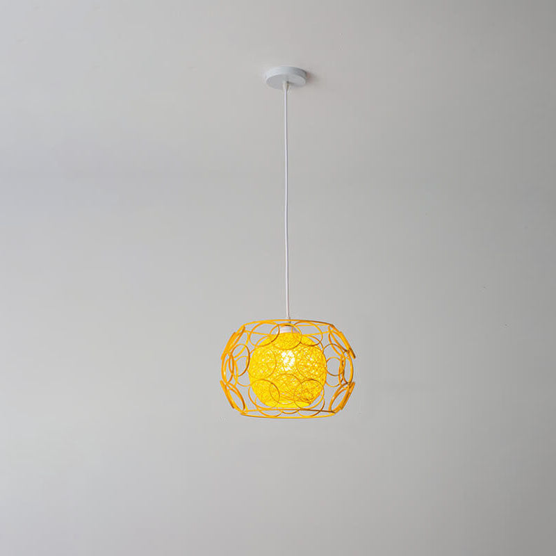 Floroux | Lampe Suspension Chanvre | Design Naturel et Moderne
