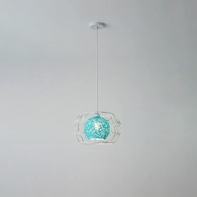 Floroux | Lampe Suspension Chanvre | Design Naturel et Moderne