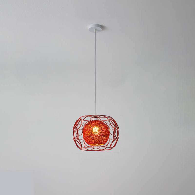 Floroux | Lampe Suspension Chanvre | Design Naturel et Moderne