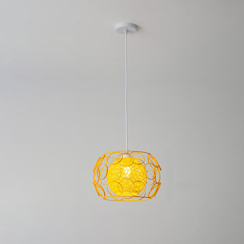Floroux | Lampe Suspension Chanvre | Design Naturel et Moderne
