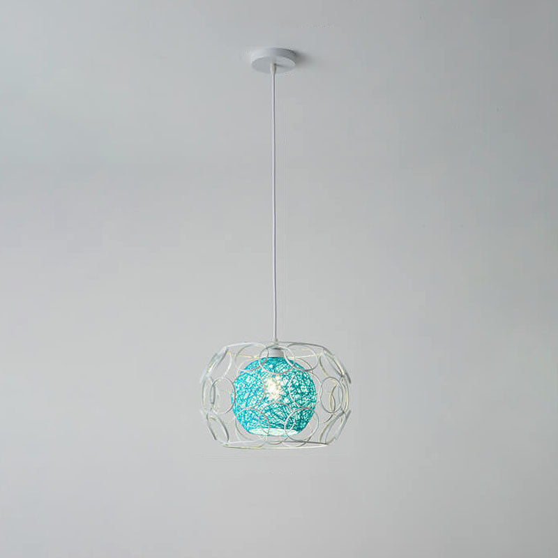 Floroux | Lampe Suspension Chanvre | Design Naturel et Moderne